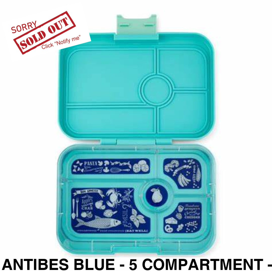 Yumbox Tapas Antibes Blue - 5 Compartment Bon Appetit Tray