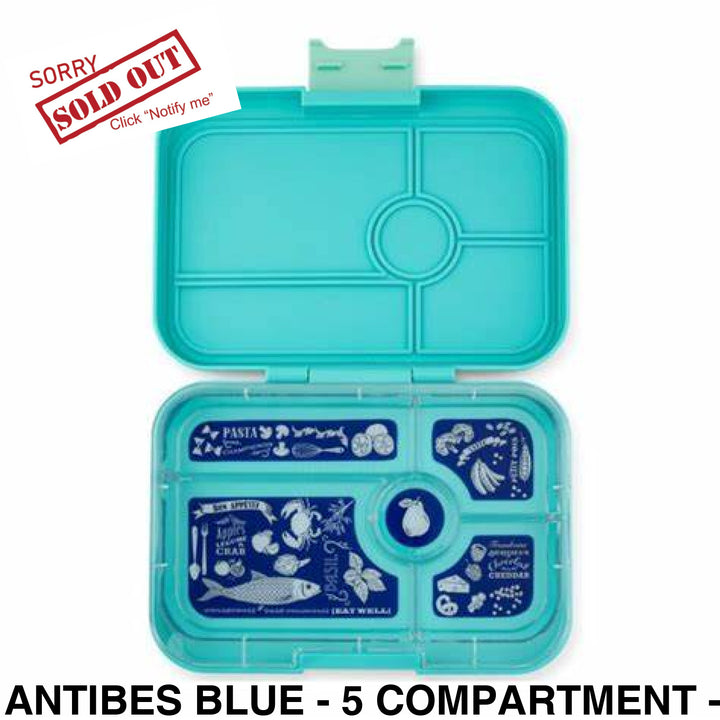 Yumbox Tapas Antibes Blue - 5 Compartment Bon Appetit Tray