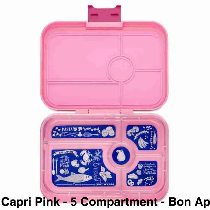 Yumbox Tapas Capri Pink - 5 Compartment Bon Appetit Tray