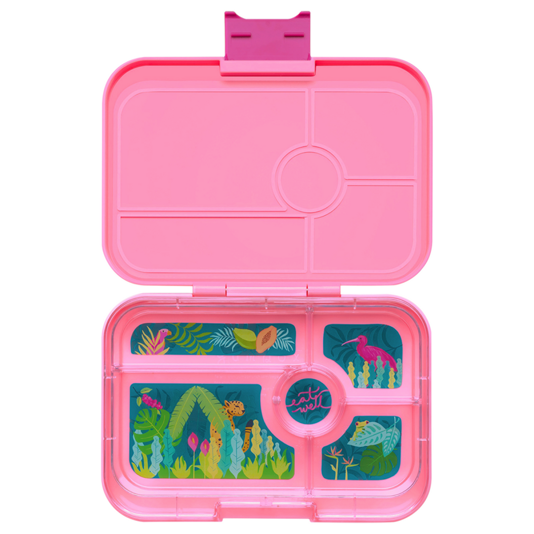 Yumbox Tapas Capri Pink - 5 Compartment - Jungle Tray