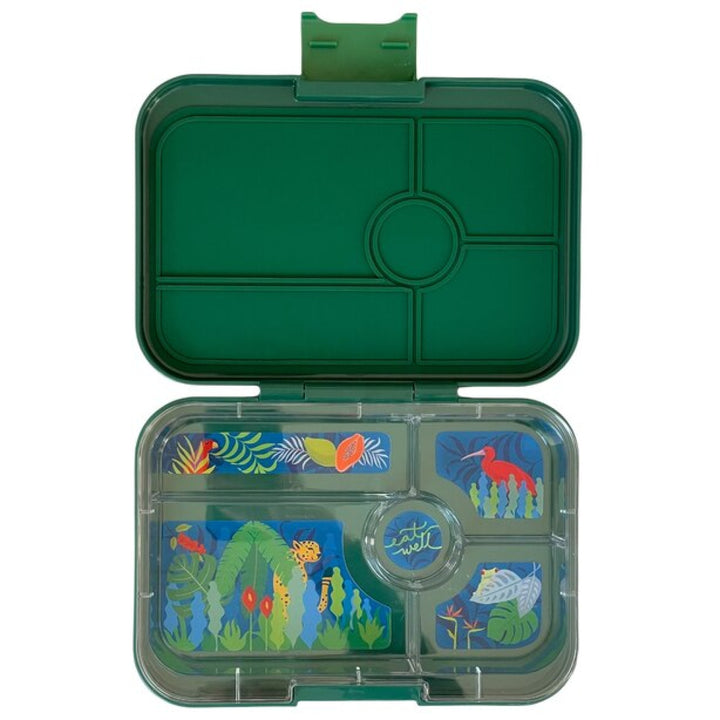 Yumbox Tapas Greenwich Green - 5 Compartment Jungle Tray
