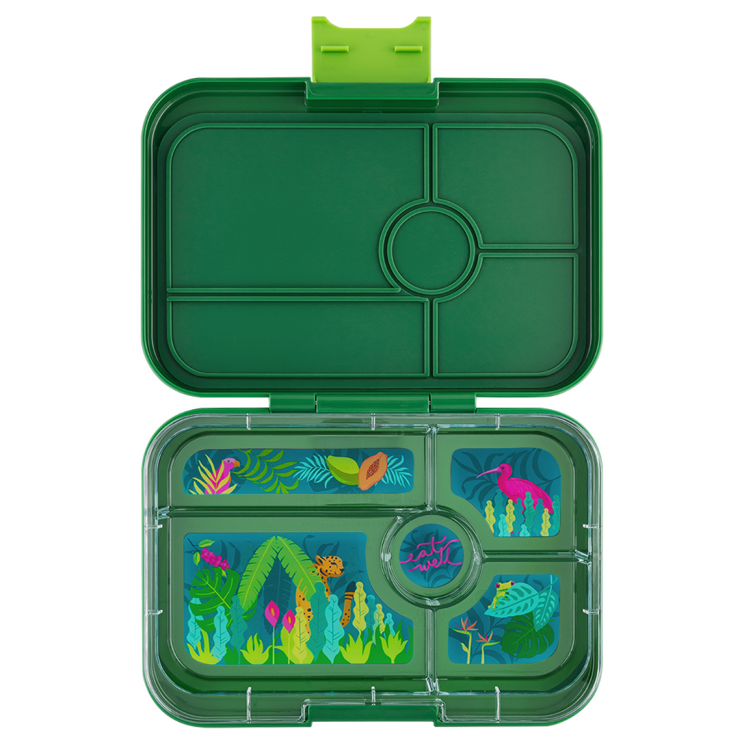 Yumbox Tapas Palm Green - 5 Compartment - Jungle Tray