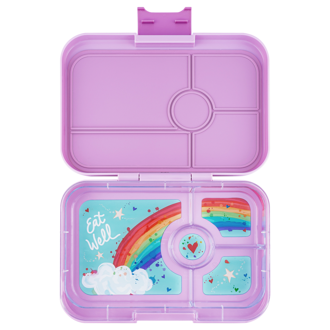 Yumbox Tapas Seville Purple - 4 Compartment - Rainbow Tray