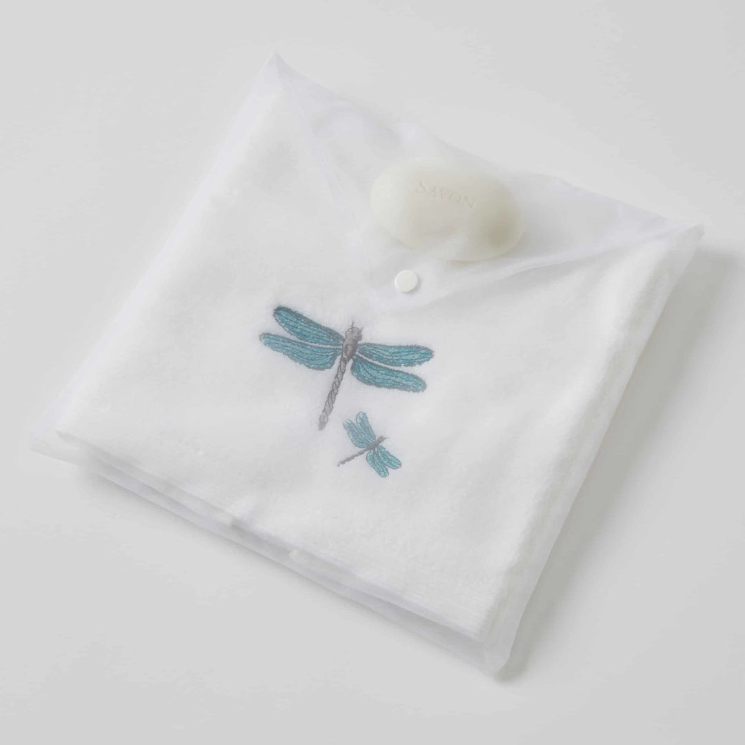 Embroidered Hand Towel & Soap Gift Set