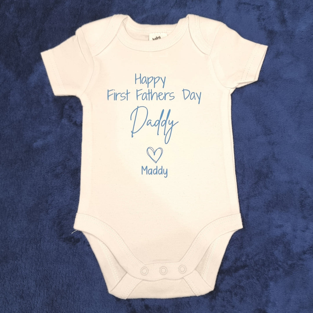 Happy First Fathers Day Onesie