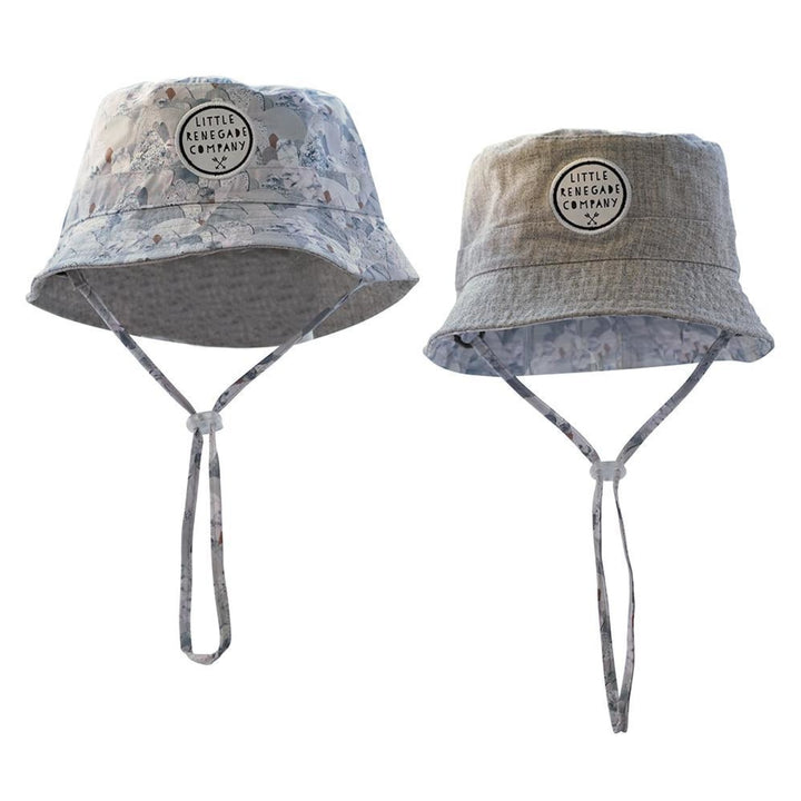 Little Renegade Company Reversible Bucket Hat - Snowday/grey