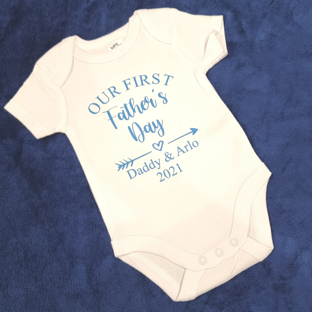 Our First Fathers Day Onesie